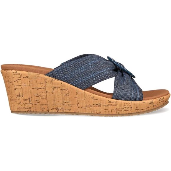 Skechers Women's Beverlee - Sail Twist Sandal in Blue/Tan - Size 10 - Picture 11 of 11